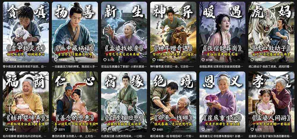 抖音AI民间故事账号实战!67W粉丝博主拆解起号、文案、画面与剪辑,分享伙伴计划及广告变现路径,月入10000+ 图2