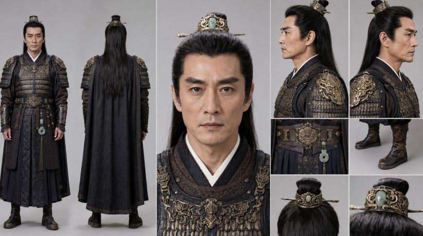 AI漫剧短剧人物资产200个古代言情人物+提示词,再也不用到处去找提示词生成人物了 图2