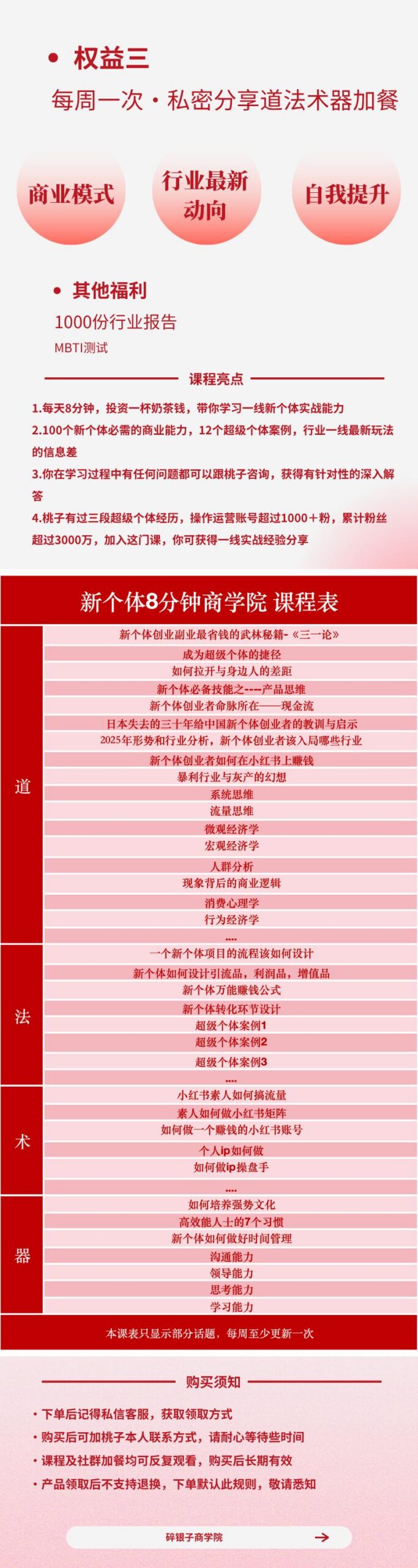 AI+新个体创业必修课|道法术器|商业逻辑·小红书流量·AI智能体|低成本打造个人变现小生意全套教学 图3