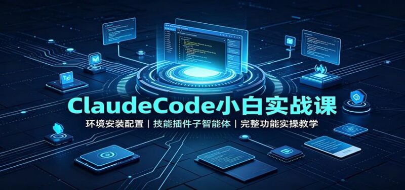 ClaudeCode小白实战课：环境安装配置，技能插件子智能体，完整功能实操教学 三零资源-三零资源