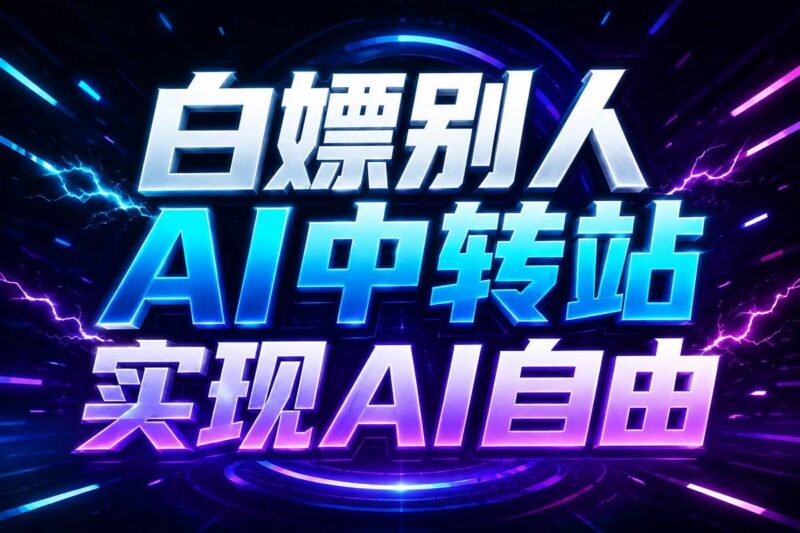 白嫖别人AI中转站实现AI自由 链接 三零资源-三零资源
