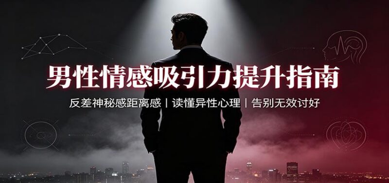 男性情感吸引力提升指南：反差神秘感距离感，读懂异性心理，告别无效讨好 三零资源-三零资源