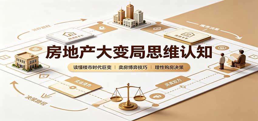 房地产大变局思维认知:读懂楼市时代巨变,卖房博弈技巧,理性购房决策