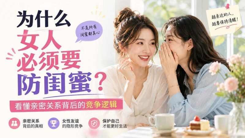 付费文章:为什么女人必须要防闺蜜?看懂亲密关系背后的竞争逻辑-三零资源