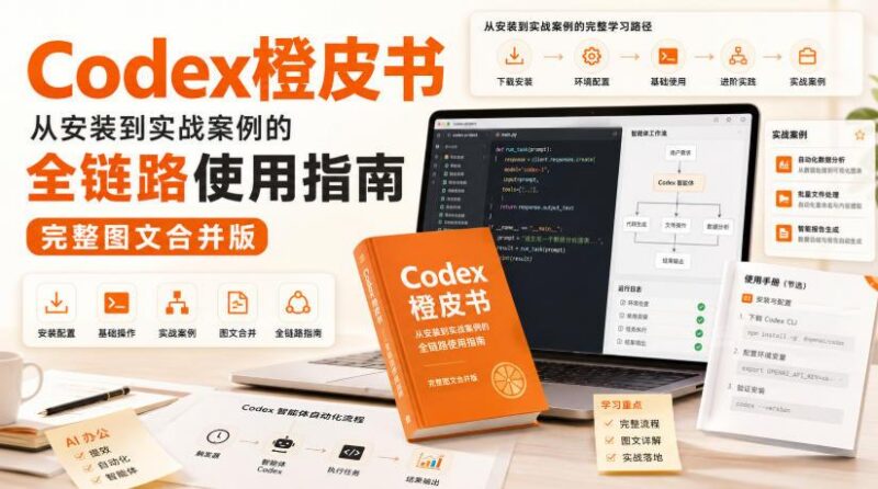 Codex橙皮书,从安装到实战案例的全链路使用指南,完整图文合并版-三零资源