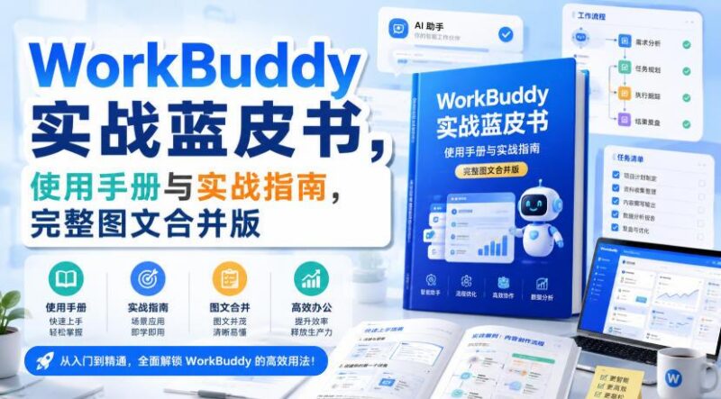WorkBuddy实战蓝皮书,使用手册与实战指南,完整图文合并版-三零资源