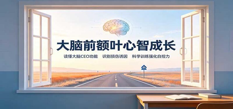 大脑前额叶心智成长:读懂大脑CEO功能,识别损伤诱因,科学训练强化自控力-三零资源