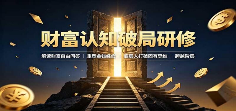 财富认知破局研修:解读”孙割”,重塑金钱观念,底层人打破固有思维跨越阶层-三零资源