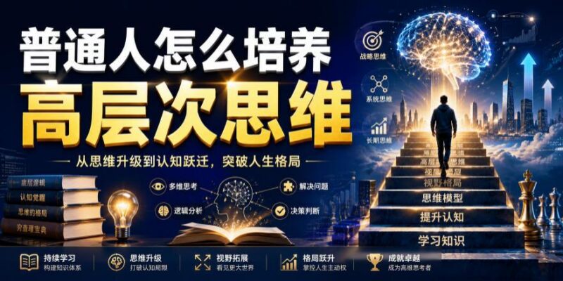 公众号付费文章：普通人怎么培养高层次思维-三零资源
