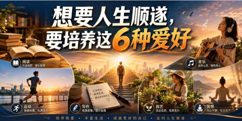 公众号付费文章：想要人生顺遂，要培养这6种爱好-三零资源