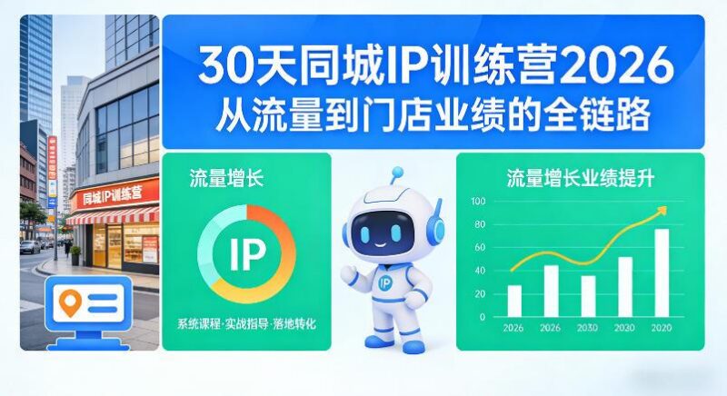 30天同城IP训练营2026年,从流量到门店业绩的全链路(0808更新)-三零资源