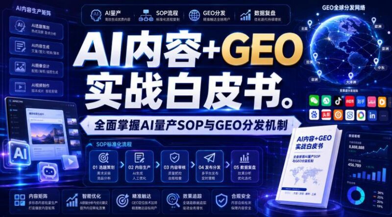 AI内容+GEO实战白皮书,全面掌握AI量产SOP与GEO分发机制【文档】 三零资源-三零资源
