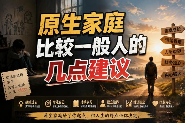 付费文章:给原生家庭比较一般人的几点建议-三零资源