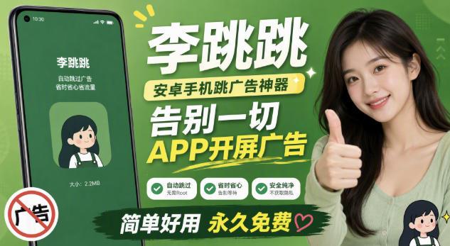 李跳跳内置规则版,安卓手机拒绝app开屏广告,让app更干净-三零资源