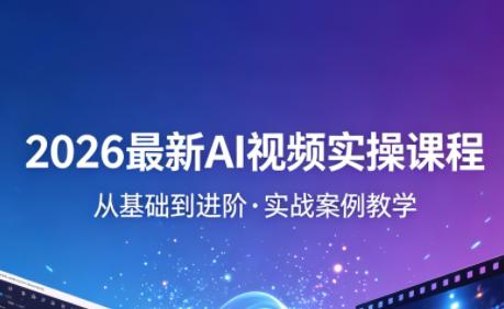 2026最新AI视频实操课程(更新4月)-三零资源