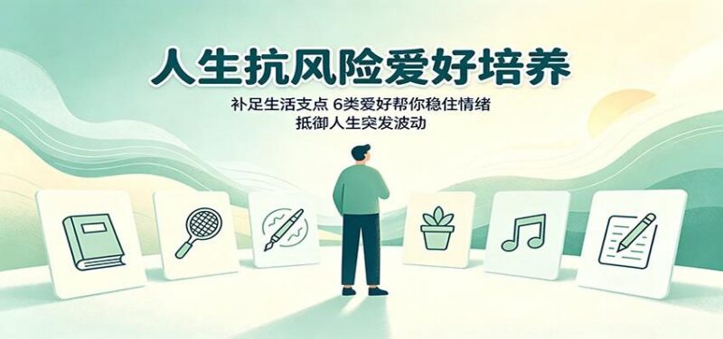 人生抗风险爱好培养:补足生活支点,6类爱好帮你稳住情绪,抵御人生突发波动-三零资源