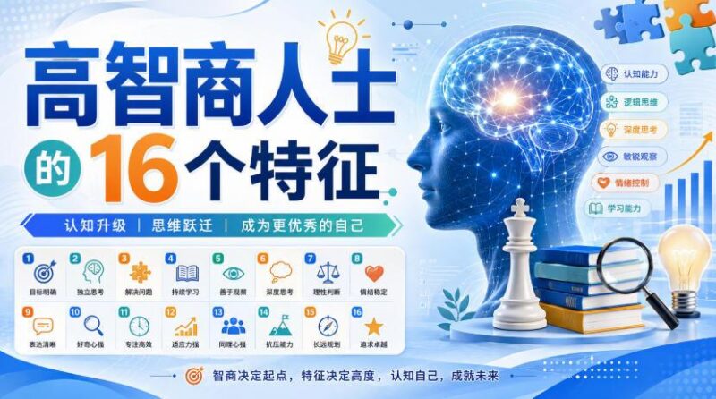 付费文章:高智商人士的16个特征 三零资源-三零资源