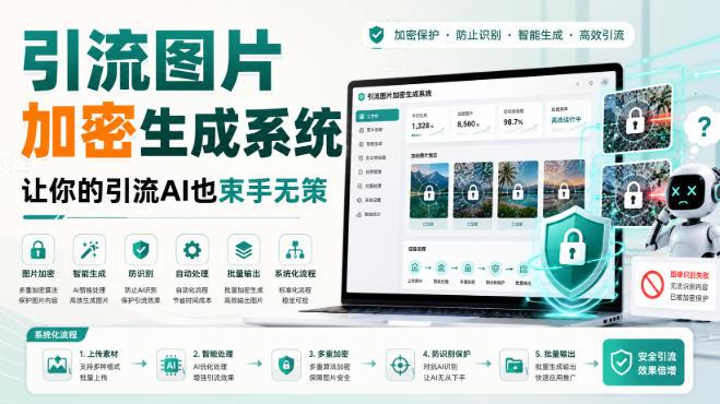 引流图片加密生成系统,让你的引流AI也束手无策-三零资源
