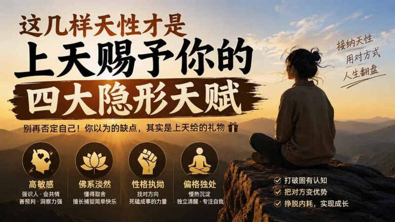 付费文章:这几样天性才是上天赐予你的四大隐形天赋 三零资源-三零资源