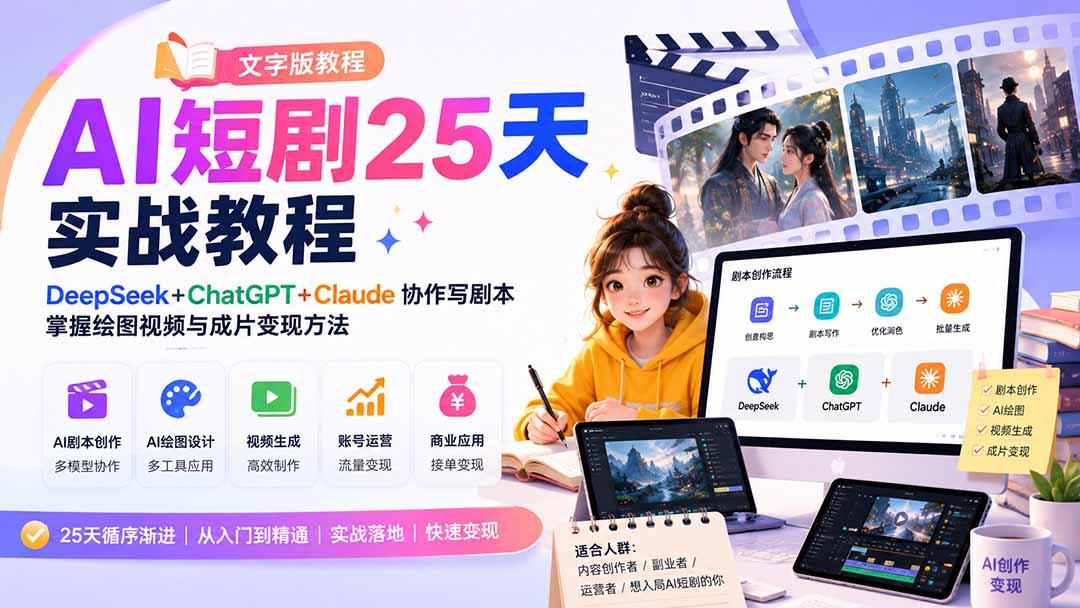 AI短剧25天实战教程(文字版教程 图1
