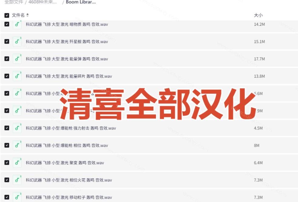 顶级音效合集!4600+种未来科幻武器开枪射击战斗音效素材合集,全部中文汉化Boom Library–Cyber W 图2