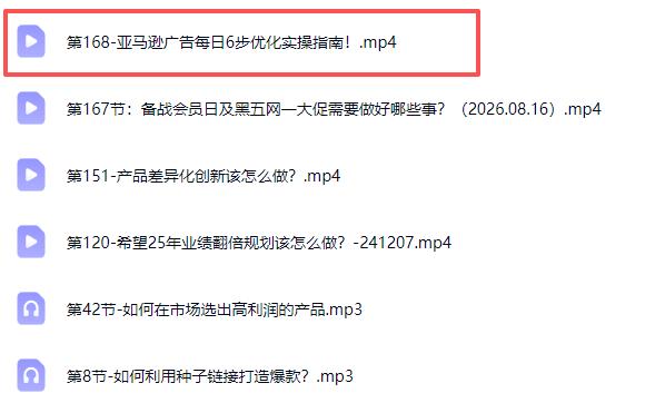 亚马逊跨境实战课-更新0911:全品类选品逻辑|SP/SB/SD广告精细化|新品打爆旺季爆单全套运营教程 图2