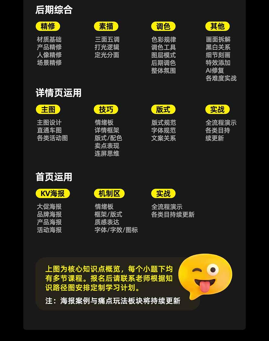 电商头等舱AI设计全能进阶2026新课：PS+即梦+Nano Banana+ComfyUI，从产品精修到详情页全案设计 图5