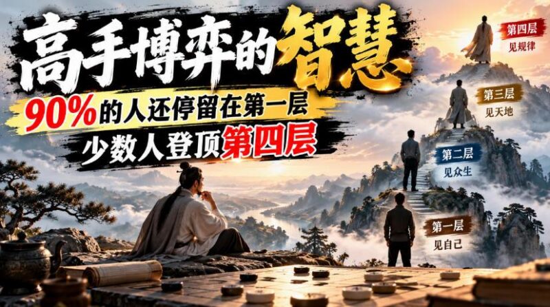 付费文章:高手博弈的智慧,90%的人还停留在第一层,少数人登顶第四层 三零资源-三零资源