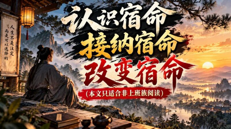 某公众号付费文章:认识宿命,接纳宿命,改变宿命(本文只适合非上班族阅读)-三零资源