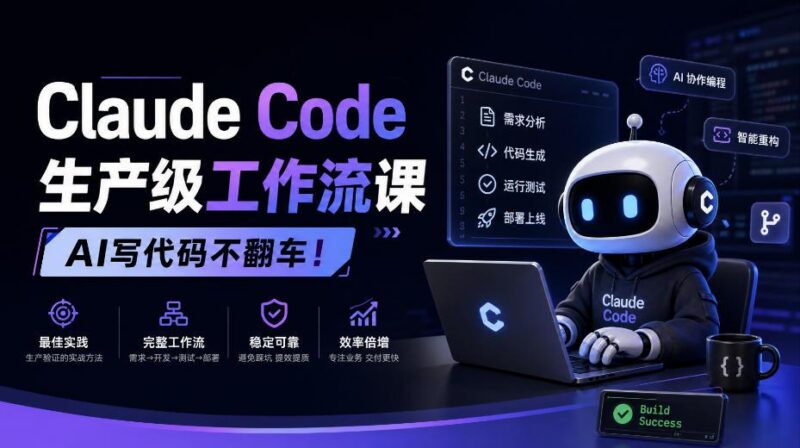 Claude Code生产级工作流课,AI写代码不翻车!【原创双语字幕】-三零资源