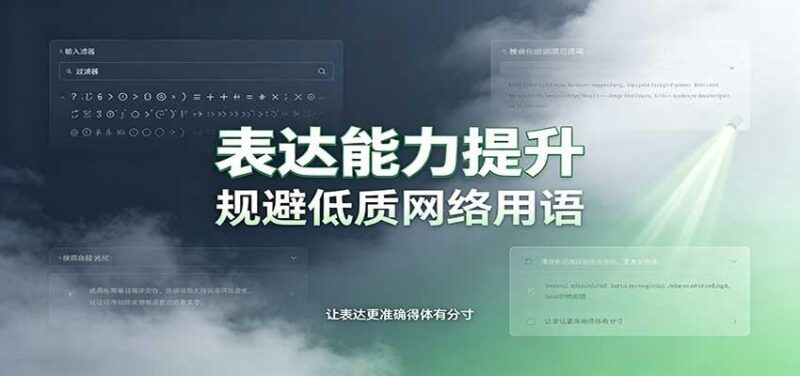 表达能力提升:语言塑造思想逻辑,规避低质网络用语,强化心智感知 三零资源-三零资源
