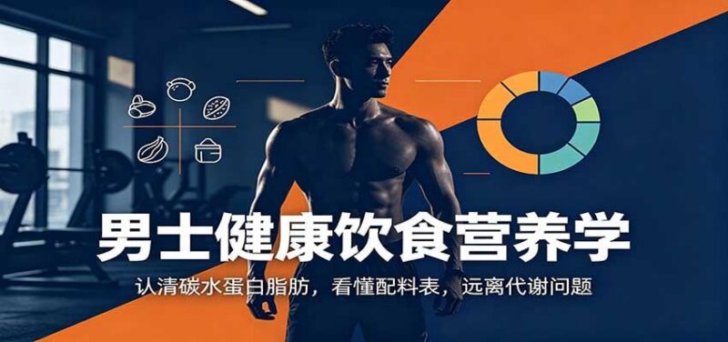 男士健康饮食营养学:认清碳水蛋白脂肪,看懂配料表,远离代谢问题 三零资源-三零资源