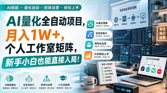 AI黄金量化玩法，新手低成本入局的最佳跳板，月收益轻松万元！ 三零资源-三零资源
