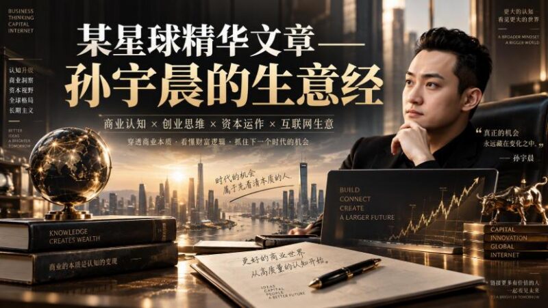 某星球精华文章——孙宇晨的生意经-三零资源