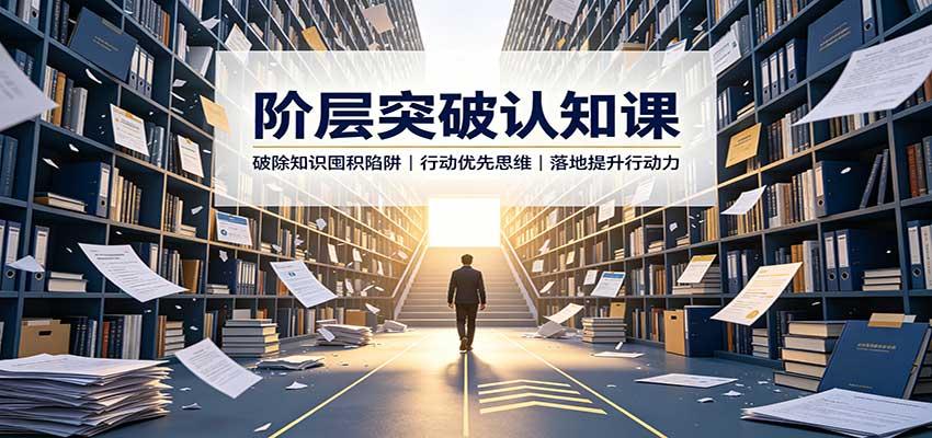阶层突破认知课：破除知识囤积陷阱，行动优先思维，落地提升行动力