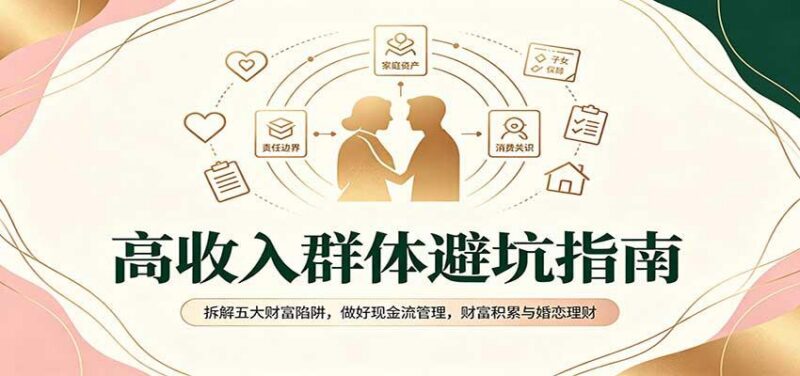 高收入群体避坑指南:拆解五大财富陷阱,做好现金流管理,财富积累与婚恋理财 三零资源-三零资源