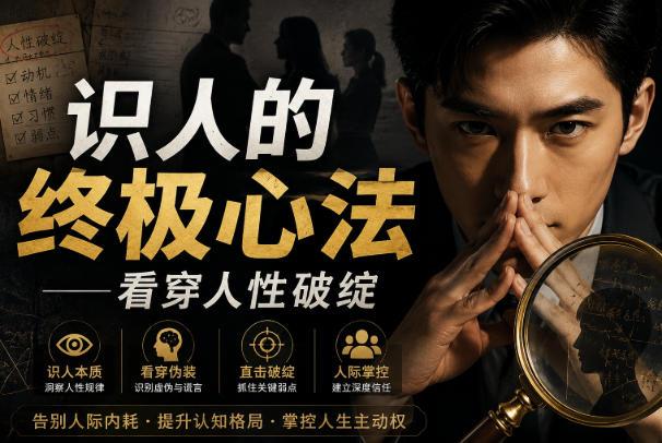 付费文章:识人的终极心法——看穿人性破绽-三零资源