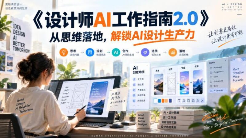 《设计师AI工作指南2.0》从思维落地-无水印，解锁AI设计生产力 三零资源-三零资源