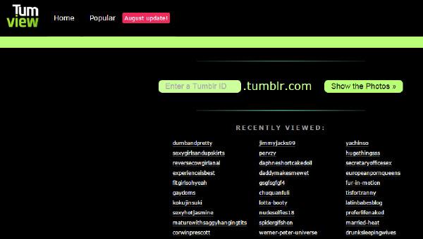 Tumview:查看任意tumblr用户的发布图集工具站 Tumview:查看任意tumblr用户的发布图集工具站