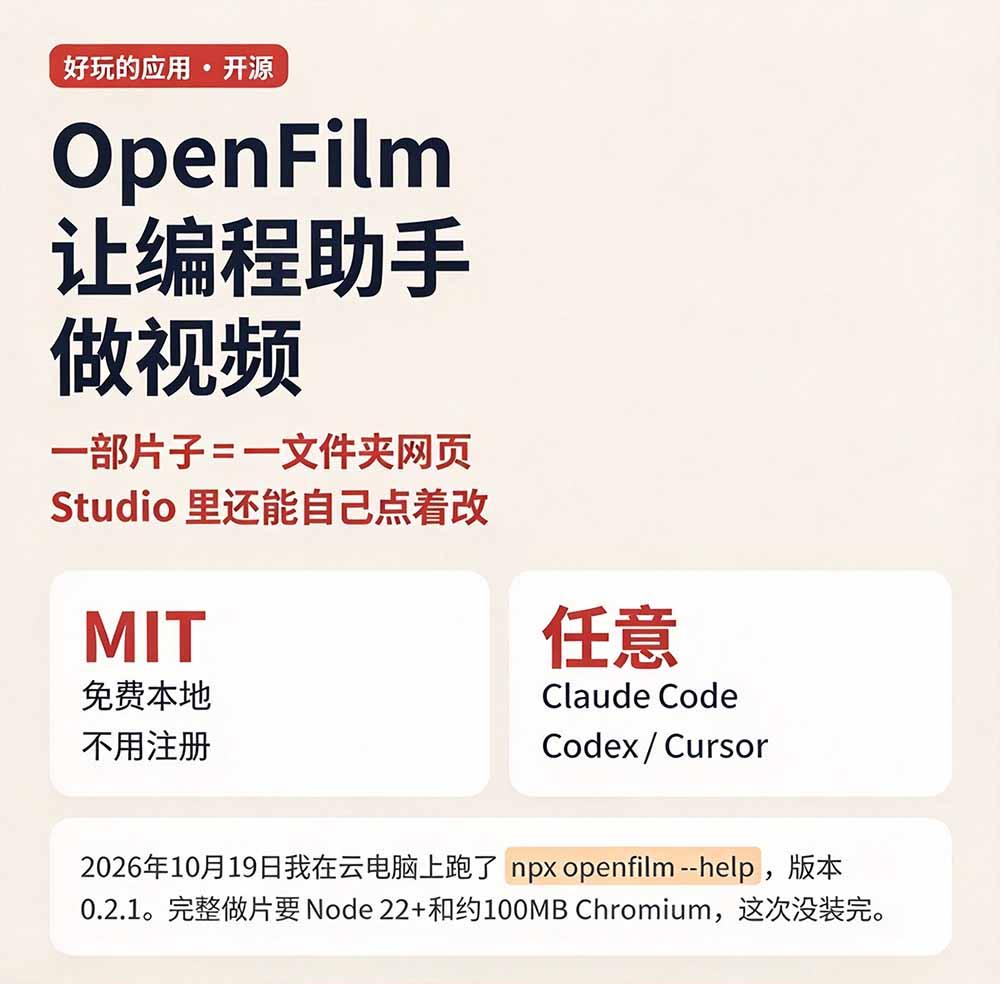 我跪下来了！不会剪辑也能做短视频宣传片？ AI 一键把素材变成完整视频，真是神奇，OpenFilm 超省事 图2
