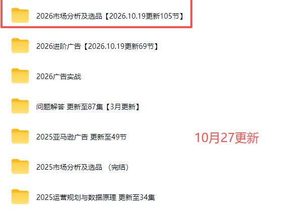 2026亚马逊跨境电商实战教程-更新1027,从市场分析、AI智能选品到广告投放、店铺运营及盈利增长全流程教学 图2