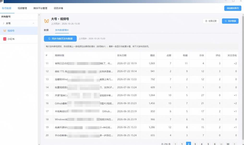 一条视频要发七八个平台，这太麻烦了？自媒体矩阵账户批量发布工具来了！开源且免费MatrixMedia 图2
