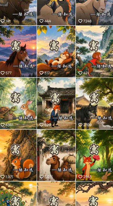 抖音某博主的AI寓言故事动画教学，涵盖封面设计、AI动画生成、工具、低成本薅羊毛生成，轻松入局蓝海赛道变现 图2