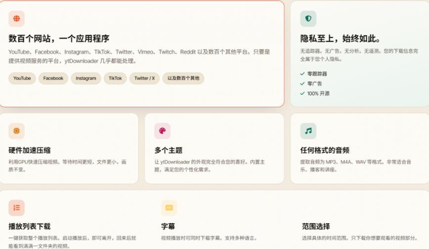 YouTube、B站超100+平台视频免费下载，超级好用，多平台免费开源热门视频下载器ytDownloader 图4