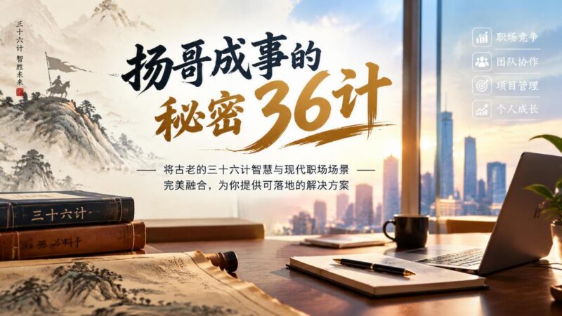 扬哥成事的秘密36计，将古老的三十六计智慧与现代职场场景完美融合，为你提供可落地的解决方案 三零资源-三零资源