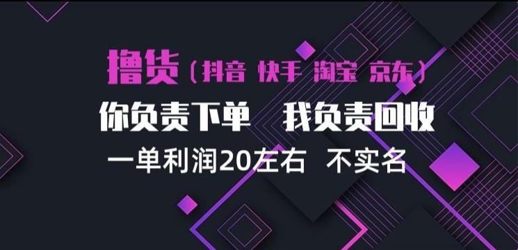 抖音淘宝快手买手项目,一单利润20左右,单号每天下三单,可矩阵【揭秘】-三零资源