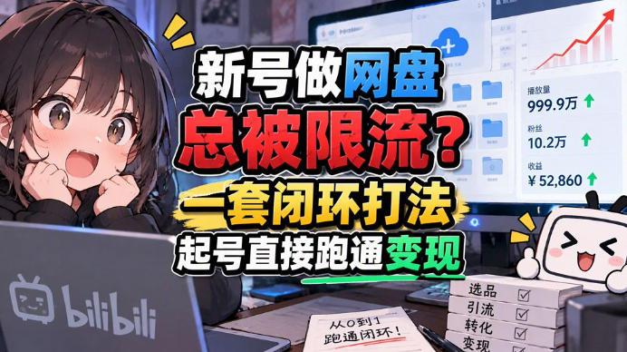 网盘拉新SOP：小白前期宝典，每一步都有明确动作，几千测试出来的打法，全程不限流 三零资源-三零资源