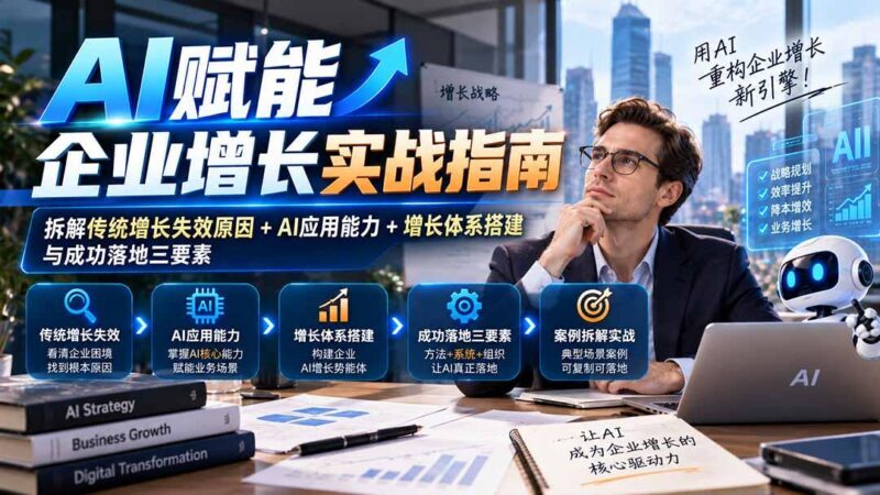 【无水印】AI赋能企业增长实战指南:拆解传统增长失效原因+AI应用能力+增长体系搭建与成功落地三要素 三零资源-三零资源