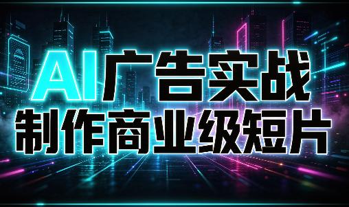 AI广告实战制作商业级短片-三零资源