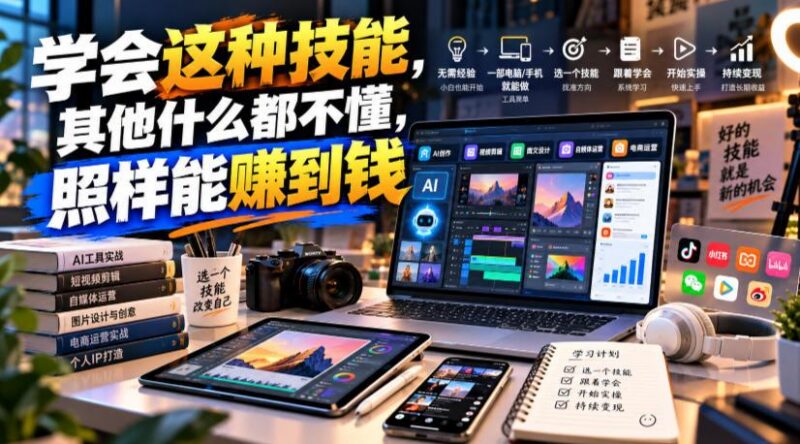 某公众号付费文章:学会这种技能,其他什么都不懂,照样能賺到钱-三零资源